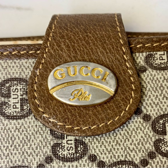 GUCCI PLUS RARE 1980s Leather Agenda w/original paper notepad. - Picture 4 of 13